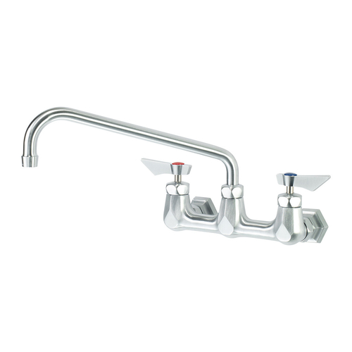 Picture of Krowne DX-812 Diamond Series Faucet, wall-mounted, 8" centers, 12" swing spout