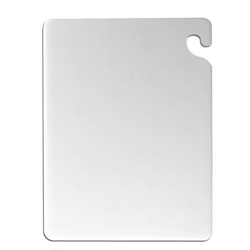 Picture of San Jamar CB121812WH Cut-N-Carry® Cutting Board 12" x 18" x 1/2" food safety hook