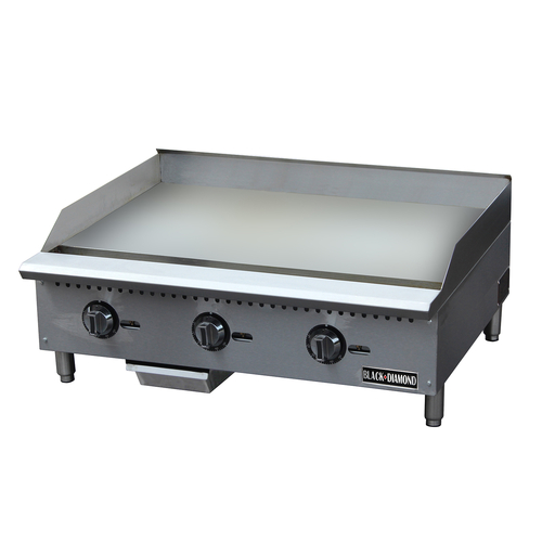 Picture of Admiral Craft Equipment Corp. BDCTG-36T Black Diamond Thermostatic Gas Griddle countertop 35-3/4"W x 22"D