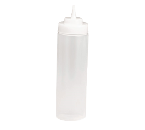 WideMouth Squeeze Bottle, 24 oz., 63mm opening, natural cone tip, dishwasher safe, soft polyethylene