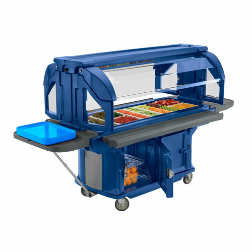 Versa Food Bar™ Ultra Series Serving Buffet, cold food, 5 ft. unit, 69"L x 42-1/2"W x 62-3/4"H, holds (4) full size pans, accommodates va…