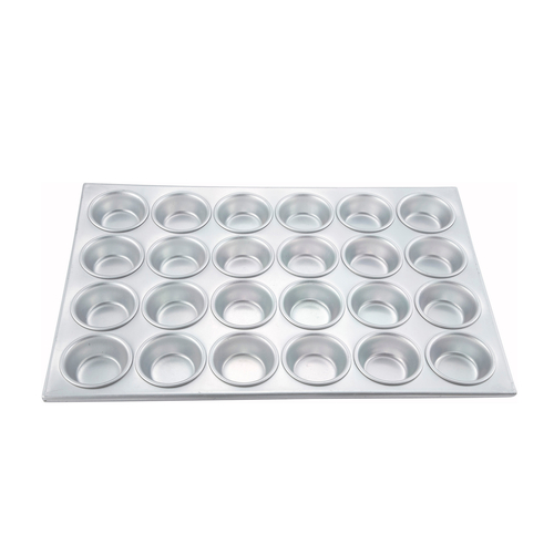 Picture of Winco AMF-24 Muffin Pan (24) 3 oz. 2-3/4" dia. x 1-1/8"H cups 20-1/2"L x 14"W pan