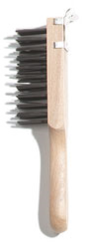 Picture of Carlisle 4577900 Scratch Brush 11" long 5-1/2"L x 1-1/8"H carbon steel bristle trim