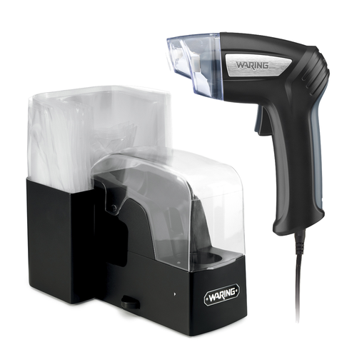 Picture of Waring WVS50 Vacuum Sealing System pistol style handheld enclosed storage