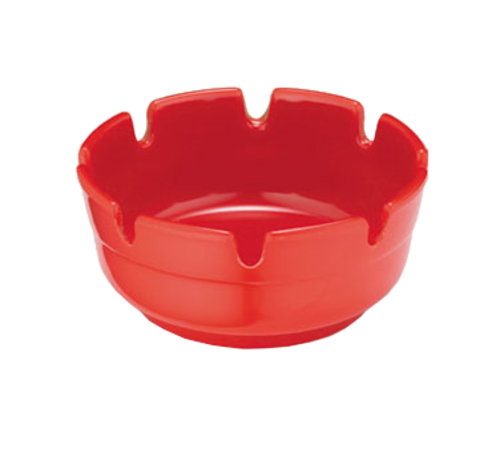 Economy Ashtray, 3-7/8'' x 1-3/4'', deepwell, dishwasher safe, red phenolic, (must be purchased in m