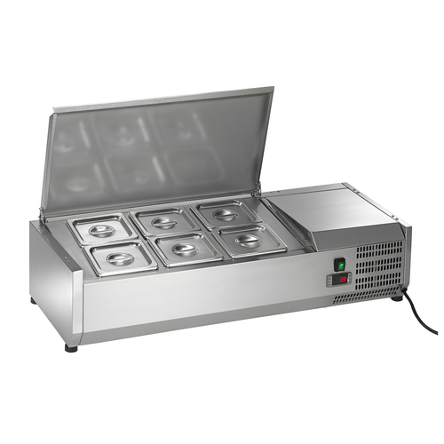 Picture of Arctic Air ACP40 Refrigerated Counter-Top Prep Unit 39-1/2"W includes (6) 1/6 stainless pans