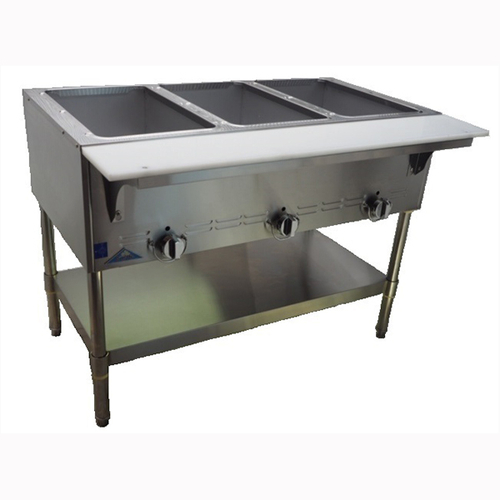 Picture of Comstock-Castle CCGST-4-N Hot Food Table 58” wide with (4) 12” x 20” dry wells, Natural Gas