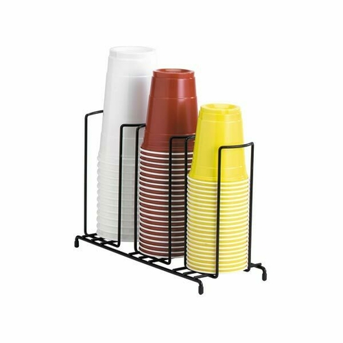 Picture of Dispense-Rite WR-3 Lid/Cup Organizer wire rack 3 section: (1) 3-1/2" & (1) 4-1/4" & (1) 5"