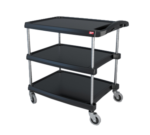 Picture of Metro MY2030-34BL myCart™ Series Utility Cart (3) shelves open base