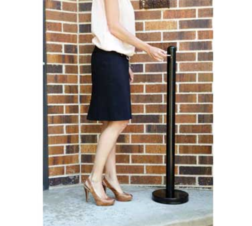 Picture of American Metalcraft SPRV2 Securit® Smoker Pole 15" diameter base x 40" high pole screw off tops