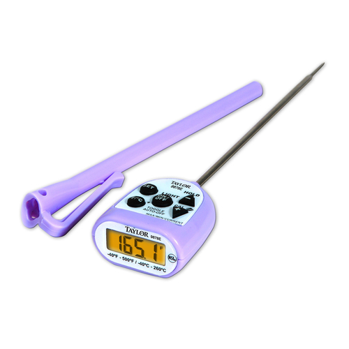 Pocket Thermometer, 2/5'' digital display, -40 to 500F (-40 to 260C) temperature range, 1.5mm diamet