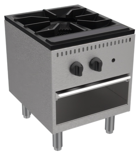 Serv-Ware - Gas Cooking - Single Stock Pot Stove - Natural Gas - Dimensions: 18" W x 24.6" D x 20.4" H - BTU/H: 110,000 (NG) / 85,000 (LP…