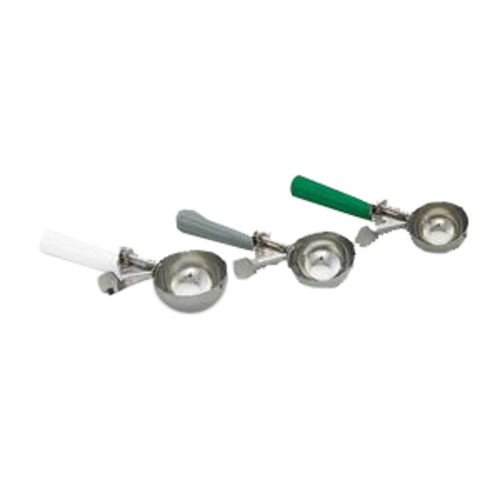 Disher, size 12, 3-1/4 oz., green handle, NSF