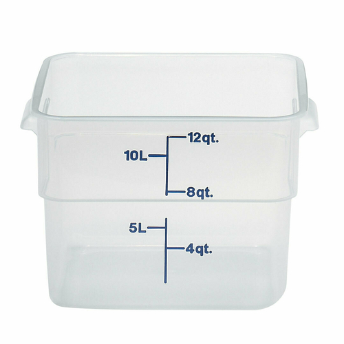 Picture of Cambro 12SFSPP190 CamSquare® Food Container 12 qt. 11-1/4"L x 12-1/4"W x 8-5/16"H