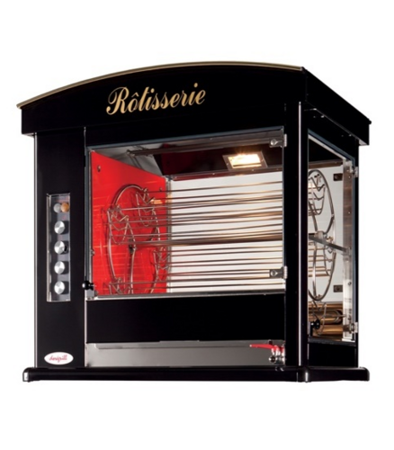 Dorégrill Deco Rotisserie Oven, electric, 45" W, (6) baskets, (30) chicken capacity, drip pan with drain plug, roof with lighted rotisser…