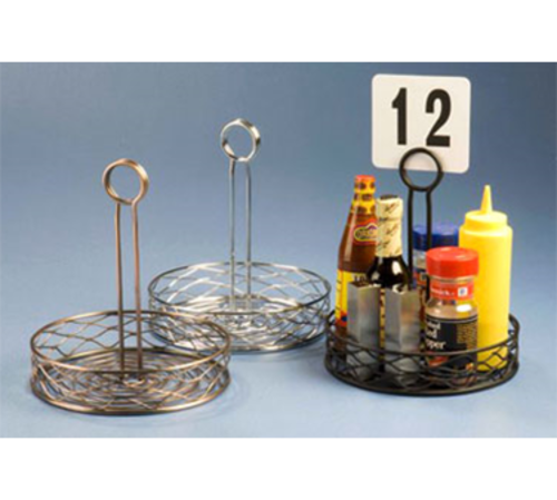 Picture of American Metalcraft RBNB17 Birdnest Condiment Rack 7-3/4" dia. x 9-1/8"H round