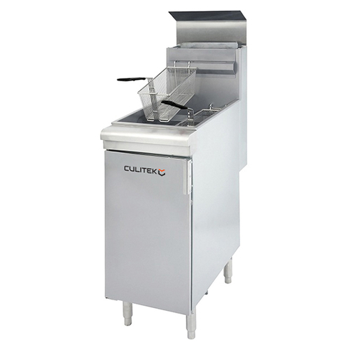 Picture of Culitek CULGF90NG SS-Series Fryer floor standing natural gas