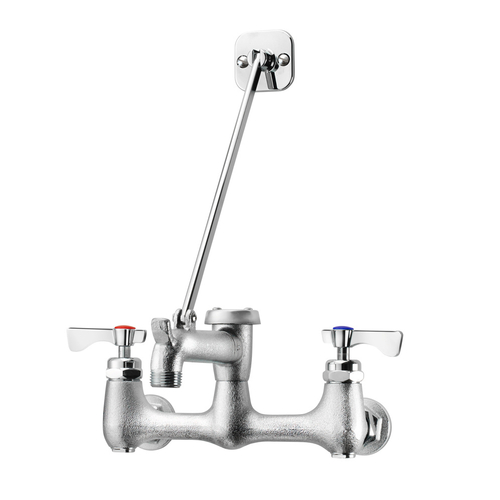 Royal Encore Service Faucet, splash-mounted, 8'' centers, 6-1/2'' long heavy cast spout w/bail hook an