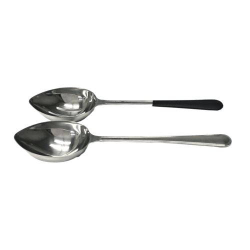 Portion Control Spoon, 2 oz., 12'', slotted, 18/8 stainless steel