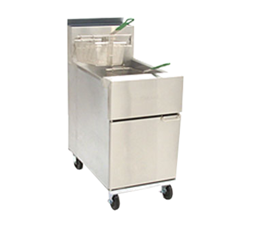 Picture of Dean Industries SR162G Super Runner Value Fryer, 75 lb. capacity, Floor Model, Liquid Propane