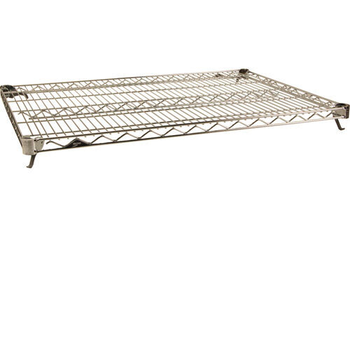 Metro® Super Adjustable Super Erecta® Shelf, 60"W x 24"D, wire, corner release system, includes (4) plastic supports, release handles, bl…