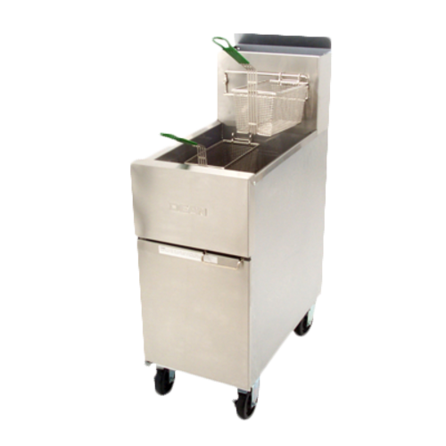 Picture of Dean Industries SR142G Super Runner Value Fryer, 43 lb. capacity, Floor Model, Natural Gas