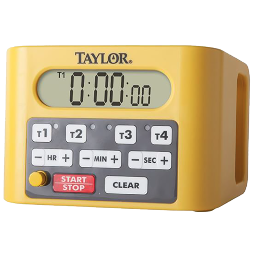 4 Event Digital Timer, 4-1/2'' x 6-1/4'' x 4''D with 1-1/4'' LCD display, (4) 9 hours 59 minutes 59