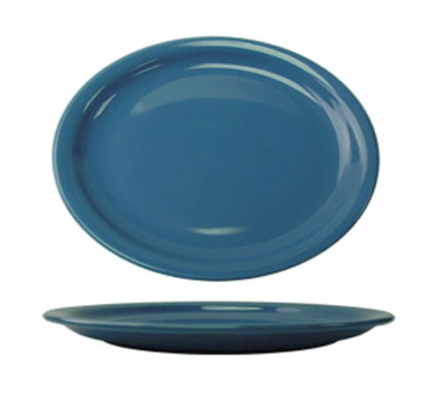 Picture of International Tableware CAN-13-LB Platter 11-1/2" x 9-1/4" oval Light Blue Sold by Dozen