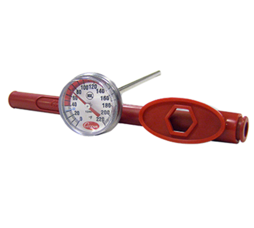 Picture of Cooper-Atkins 1246-02-1 Pocket Test Thermometer dial-type with 5" stem 1" diameter dial