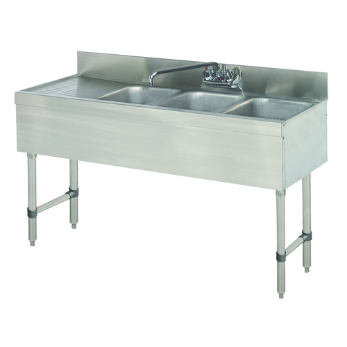 Picture of Advance Tabco SLB-43R Special Value Sink Unit 3-compartment 48"W x 18"D x 33"H overall