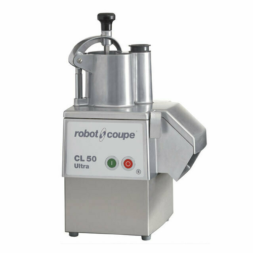 Picture of Robot Coupe CL50EUTEXMEX CL50 ULTRA Tex-Mex Pack pack includes: commercial food processor with vegetable prep attachment with kidney shaped & cylindrical hopper (no bowl) (1) 3mm slicing disc (28064)