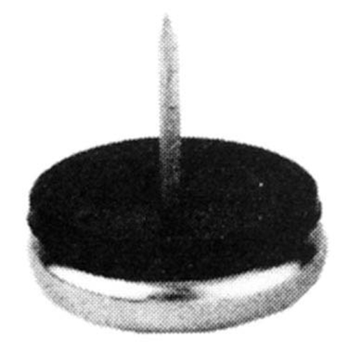 Picture of AllPoints Foodservice Parts & Supplies 26-3791 Cushion Glide nail-on 7/8" dia. x 13/32"H base