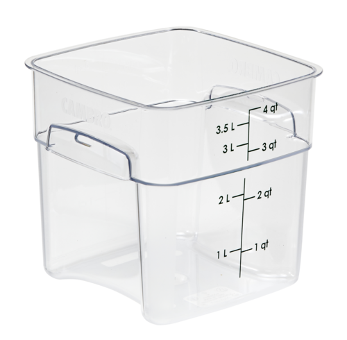 Picture of Cambro 4SFSPROCW135 CamSquare® FreshPro Food Container 4 qt. 7-1/2"L x 7-1/2"W x 7.2"H