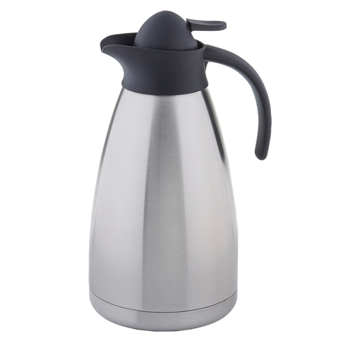 Picture of TableCraft Products 10298 Coffee Carafe 50 oz. thumb press black plastic lid