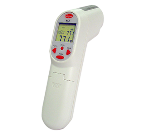 Picture of Cooper-Atkins 412-0-8 Gun-Style Infrared Thermometer temperature range laser: -76° to 932°F/-60°C to 500°C & thermo jack: -83° to 1999°F/C 11:1 optics