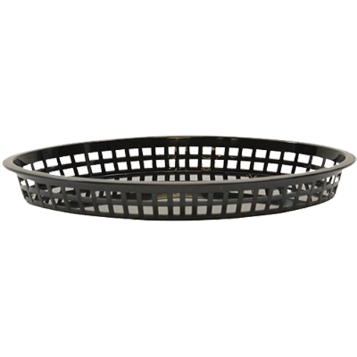 Picture of TableCraft Products 1086BK Texas Platter Basket 12-3/4" x 9-1/2" x 1-1/2" oval