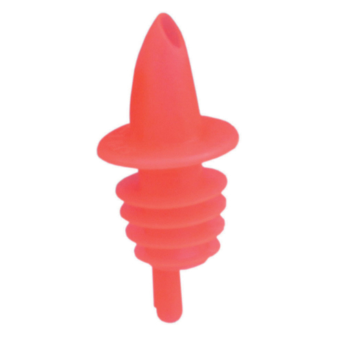 Picture of Spill-Stop 350-03 Spill-Stop® Pourer soft and flexible plastic fluorescent red Sold by Dozen