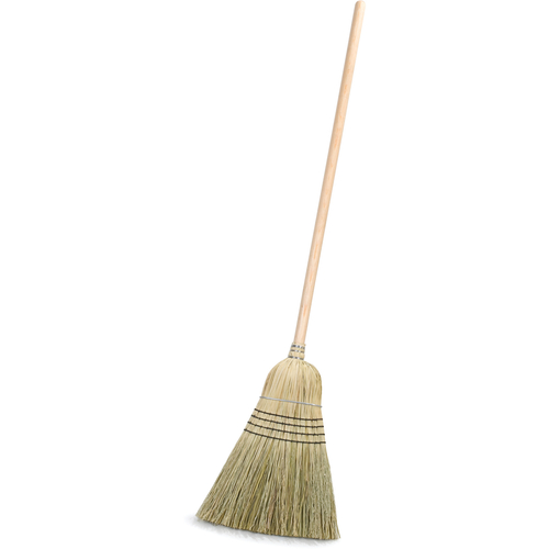 Picture of Warehouse Corn Broom, 56" tall, 12" wide head, metal retaining bands