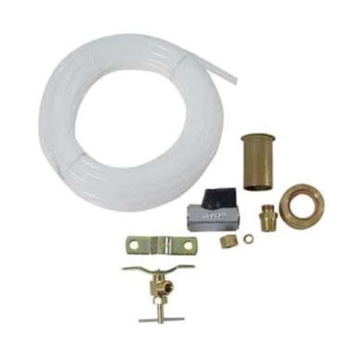 Picture of AllPoints Foodservice Parts & Supplies 11-1590 Dipper Well Installation Kit includes valve & other components to connect to the water line and drains 1/4" inlet tube with adapter