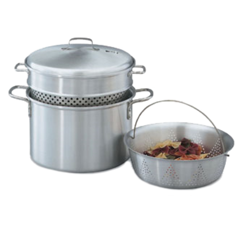 Picture of Vollrath 68126 Pasta Cooker/Vegetable Steamer 4-piece 8 quart