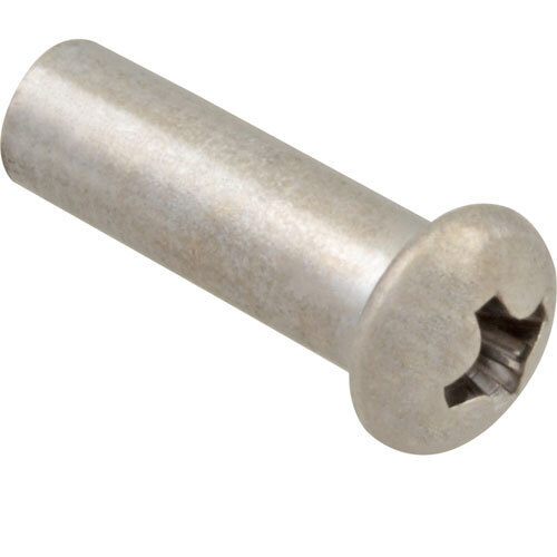 Nut, for squeeze handle, 8-32 female thread, 3/16" OD, phillips head, aluminum