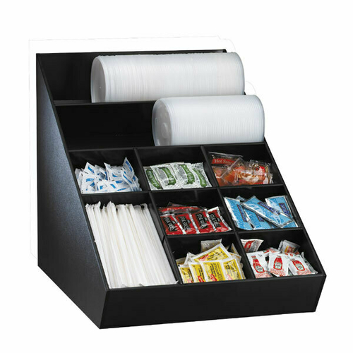 Picture of Dispense-Rite WLO-1B Lid Straw & Condiment Organizer wide