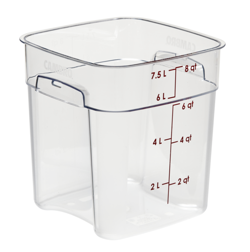 Picture of Cambro 8SFSPROCW135 CamSquare® FreshPro Food Container 8 qt. 9"L x 9"W x 9-3/5"H