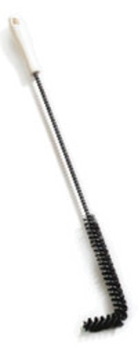 Sparta Fryer Brush, 23'' long, L-tipped end, 10''L x 7/8'' dia. stiff polyester wirewound bristles,