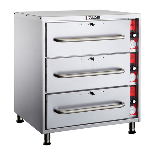 Picture of Vulcan VW3S Warming Drawer, Free Standing, (1) 12" x 20" x 6" pan per drawer