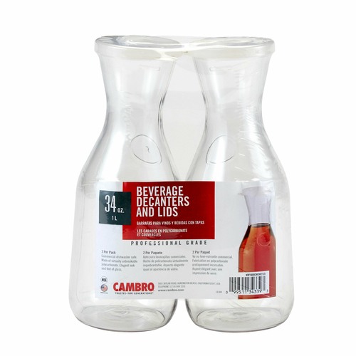 Picture of Cambro WW1000135 CamView® Camliter®Beverage Decanter 1 L 9-3/4"H