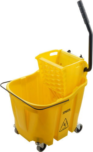 Picture of Carlisle 8690404 OmniFit™ Mop Bucket Combo with side press wringer yellow