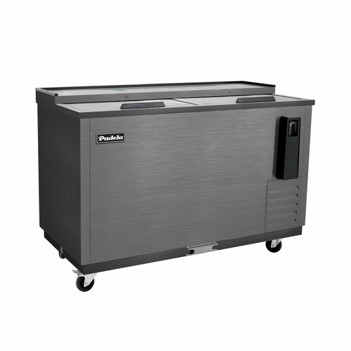 Padela Bottle Cooler, 49.4''W x 27.8''D x 36.62''H, self-contained side mount refrigeration,11.7 cu.