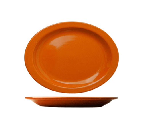 Picture of International Tableware CAN-14-O Platter 13-1/4" x 10-3/8" oval Orange Sold by Dozen