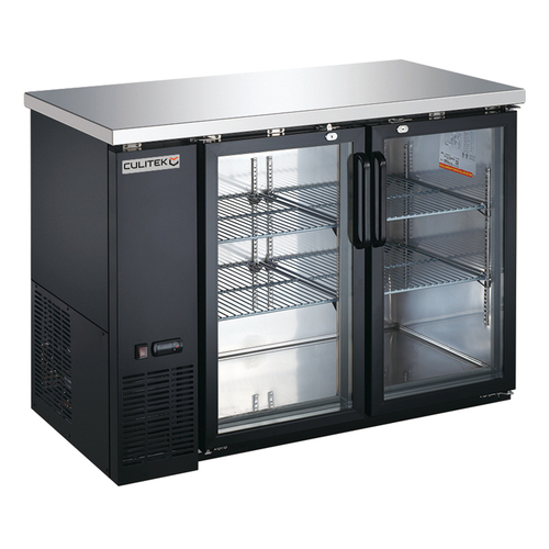 Picture of Culitek MBB-4824G SS-Series Refrigerated Back Bar Cooler two-section 48"W